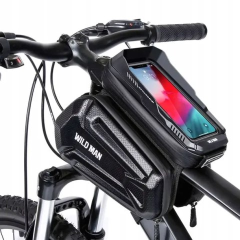 WILDMAN sakwa rowerowa na ramę na zamek 1,2L (4" - 7") MS66 czarna