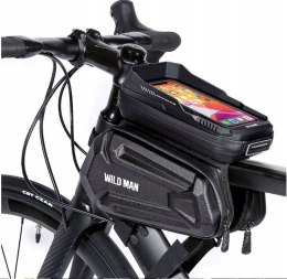 WILDMAN sakwa rowerowa na ramę na zamek 1,2L (4