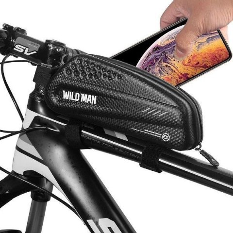 WILDMAN sakwa rowerowa na ramę na zamek 1L EX czarna