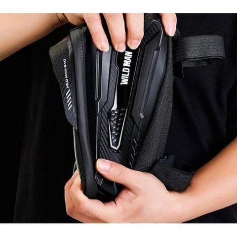WILDMAN sakwa rowerowa na ramę na zamek 2L (4" - 7") M30 czarna
