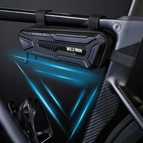 WILDMAN sakwa rowerowa pod ramę na zamek 1L M40 czarna