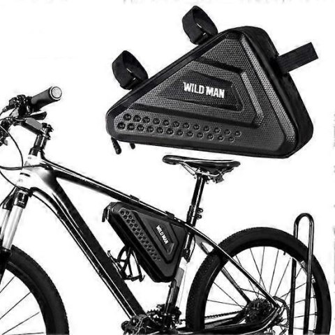 WILDMAN sakwa rowerowa pod ramę na zamek 2,5L ES19 czarna