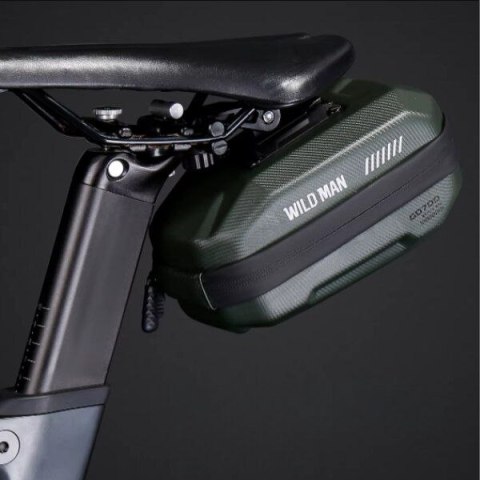 WILDMAN sakwa rowerowa pod siodełko na zamek 0,8L GD700 zielona