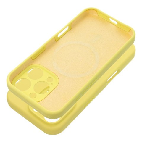 Futerał do iPhone 17 Silicone 2mm zgodny z MagSafe żółty