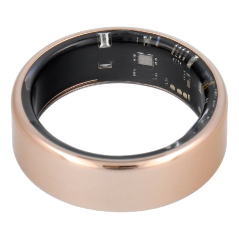 Smart Ring R11M- inteligentny pierścień ze stali ze stacją ładującą rozmiar 12 (21,4mm) złoty