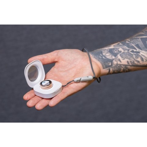 Smart Ring R11M- inteligentny pierścień ze stali ze stacją ładującą rozmiar 12 (21,4mm) złoty