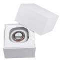Smart Ring R11M- inteligentny pierścień ze stali ze stacją ładującą rozmiar 12 (21,4mm) złoty