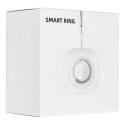 Smart Ring R11M- inteligentny pierścień ze stali ze stacją ładującą rozmiar 7 (17,3mm) czarny