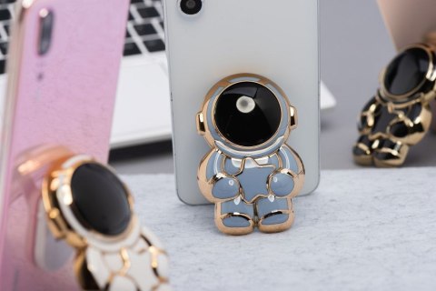 Stojak na telefon ASTRONAUTA - naklejany - niebieski