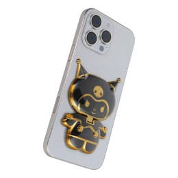 Stojak na telefon LALKA - naklejany - czarny