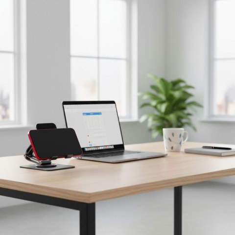 Uchwyt na telefon / tablet biurkowy składany Forcell F-Grip Fold Stand 2 360 szary