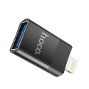 Adapter OTG USB A do Lightning Hoco UA17 czarny