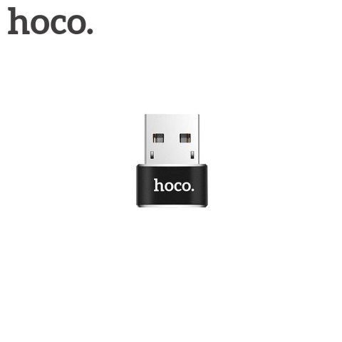 Adapter OTG USB A do USB C Hoco UA6 czarny