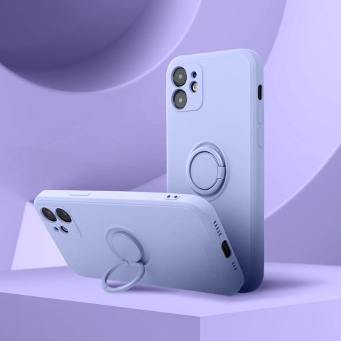 Futerał do iPhone 17 Silicone Ring fioletowy