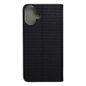 Etui z klapką na iPhone 16 PLUS Sensitive Book czarne