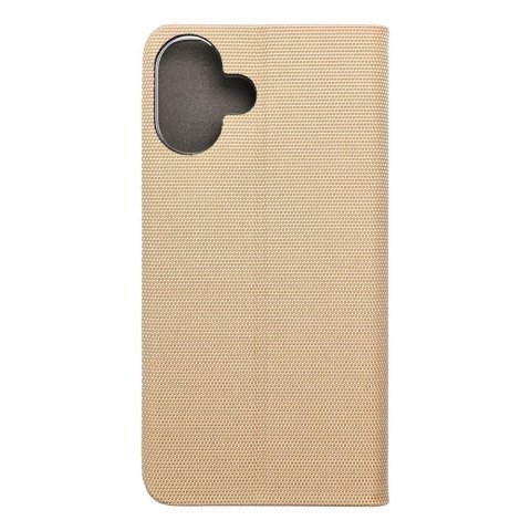 Etui z klapką na iPhone 16 PLUS Sensitive Book złote