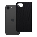 Etui z klapką na iPhone 16e (SE 4 2025) Sensitive Book czarne