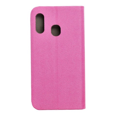 Etui z klapką na Samsung A20e Sensitive Book różowe