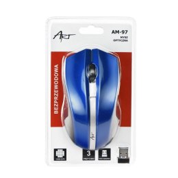 ART myszka komputerowa bezprzewodowa 2,4G 1000 dpi AM-97 niebieski