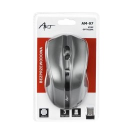 ART myszka komputerowa bezprzewodowa 2,4G 1000 dpi AM-97 srebrna