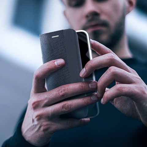Etui z klapką na iPhone 17 Sensitive Book czarne