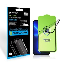 Szkło hybrydowe Bestsuit Flexible 5D Full Glue do iPhone 16 Pro Max czarny