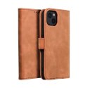 Etui z klapką na iPhone 13 Tender Book brązowe