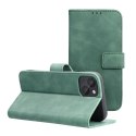 Etui z klapką na iPhone 13 Tender Book zielone