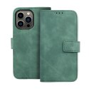 Etui z klapką na iPhone 13 Tender Book zielone