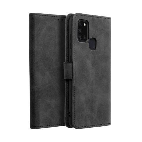 Etui z klapką na Samsung A21s Tender Book czarne