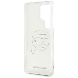 KARL LAGERFELD futerał do SAMSUNG S25 Ultra KLHCS25LHKHDCELT (IML Rhinestones K Head) transparentny