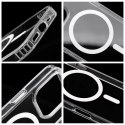 Etui na Samsung A57 Drop Glue Colorful Ring Mag Cover zgodny z MagSafe biały