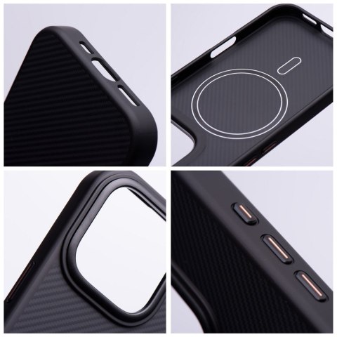 Etui na iPhone 14 PRO Carbon Elite Mag Cover zgodny z MagSafe czarny