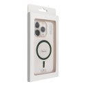 Etui na iPhone 14 PRO MAX Drop Glue Colorful Ring Mag Cover zgodny z MagSafe ciemnozielone