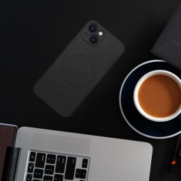 Futerał do iPhone 15 PRO Silicone Mag Cover zgodny z MagSafe czarny