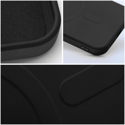 Futerał do iPhone 15 PRO Silicone Mag Cover zgodny z MagSafe czarny