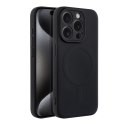 Futerał do iPhone 15 PRO Silicone Mag Cover zgodny z MagSafe czarny