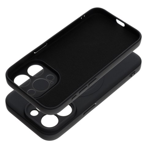 Futerał do iPhone 15 PRO Silicone Mag Cover zgodny z MagSafe czarny