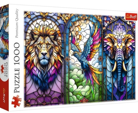 Puzzle 1000 Witraż: Zwierzęta TREFL