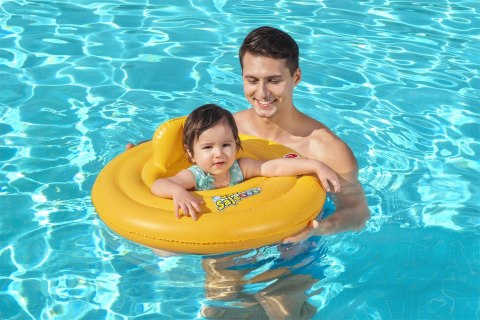 Dmuchane Kółko do pływania dla niemowląt 0-1 lat BESTWAY 69cm + Siedzisko Pielucha