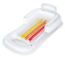 Dmuchany Materac do pływania Leżak Biały BESTWAY 161x84cm + Oparcie