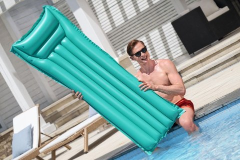 Dmuchany Materac do pływania Zielony BESTWAY 183x69cm + Poduszka