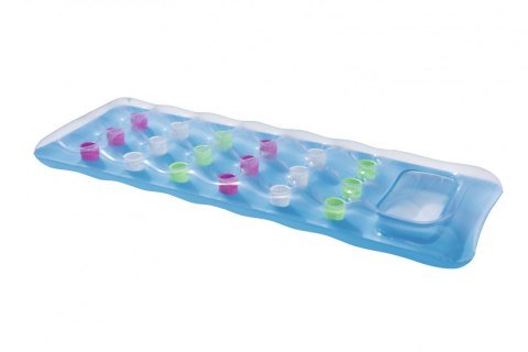 Dmuchany Materac plażowy Niebieski 188x71cm BESTWAY + Przezroczyste Okienko