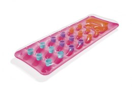 Dmuchany Materac plażowy Różowy 188x71cm BESTWAY + Przezroczyste Okienko