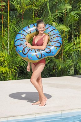 Duże kółko do pływania dla dzieci Donut Niebieski BESTWAY 107cm Winyl