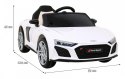 Audi R8 LIFT Samochodzik na akumulator Biały + Pilot