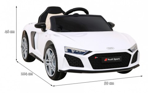 Audi R8 LIFT Samochodzik na akumulator Biały + Pilot