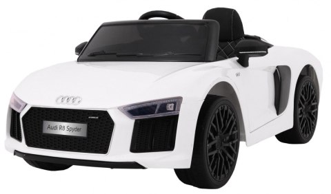 Audi R8 Spyder na akumulator Biały + Pilot