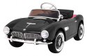 Autko BMW 507 Retro elektryczne dla dzieci Czarny Roadster