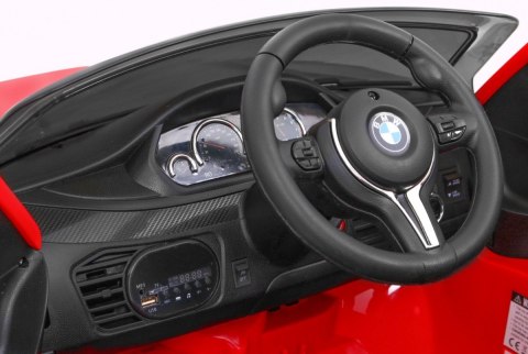 BMW X6M Elektryczne Autko dla dzieci - Czerwony SUV + Pilot